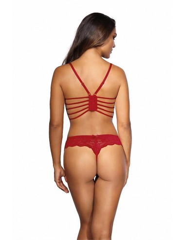 Soutien-gorge dentelle rouge V-9691 - Axami