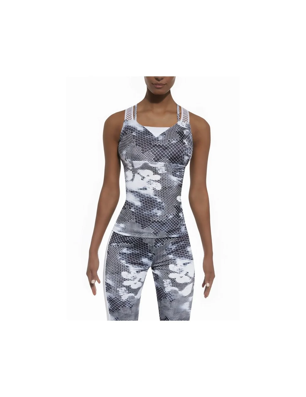 Code Top50 top sport gris et blanc Code Top50 top sport gris et blanc