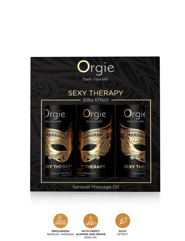 Coffret 3 huiles de massage sensuel Sexy Therapy Collection