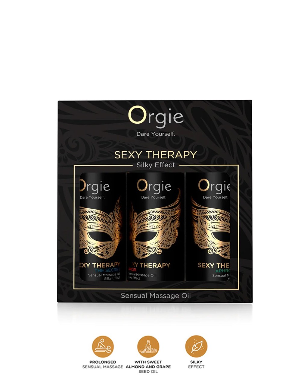 Coffret 3 huiles de massage sensuel Sexy Therapy Collection Coffret 3 huiles de massage sensuel Sexy Therapy Collection