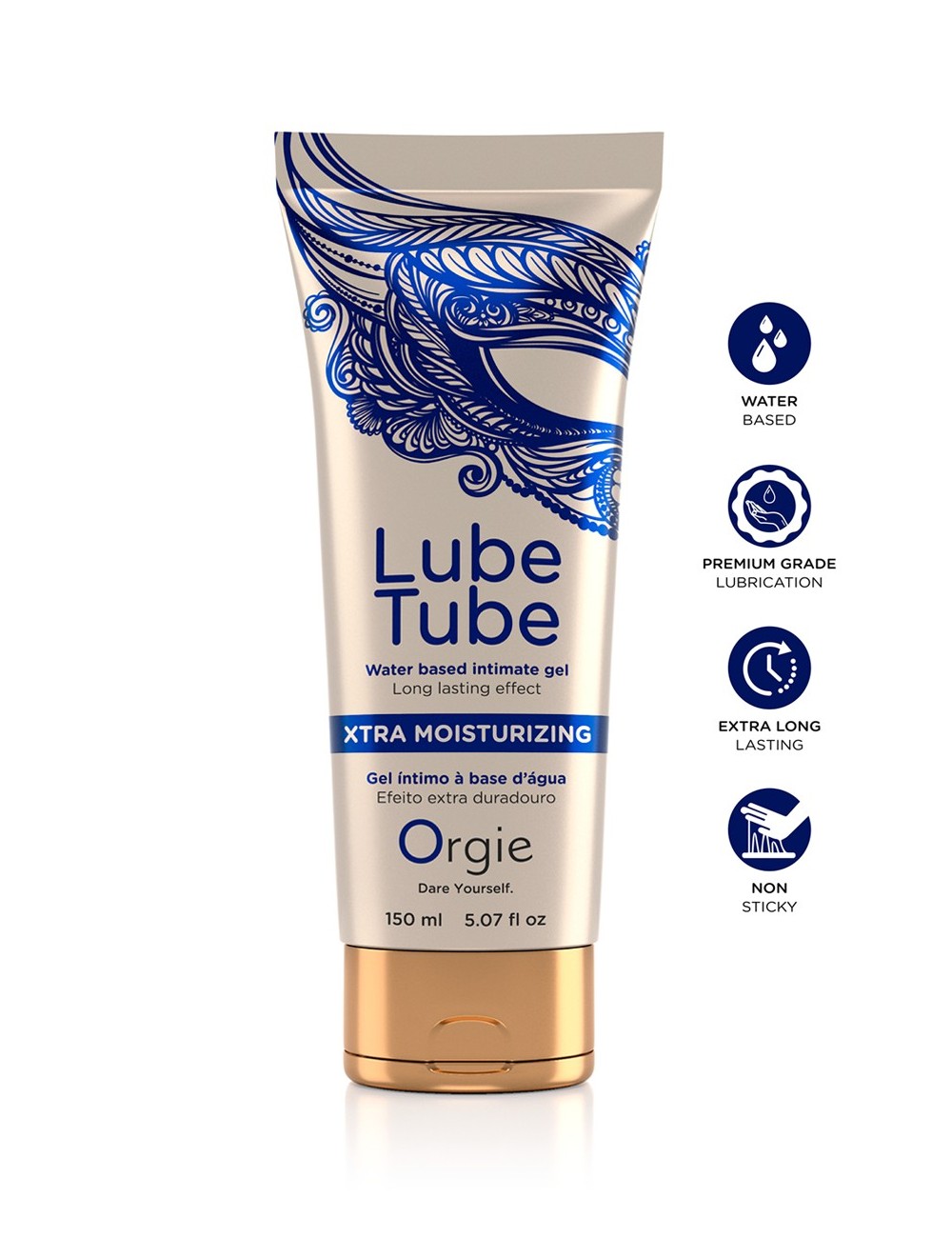 Lubrifiant eau Lube Tube Xtra Moisturizing Lubrifiant eau Lube Tube Xtra Moisturizing