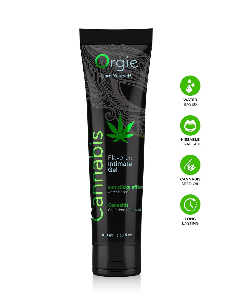 Lubrifiant eau Lube Tube Cannabis 100ml