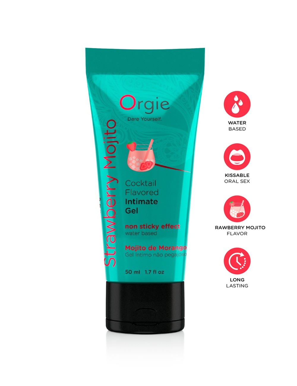 Gel intime Lube Tube Cocktail Fraise Mojito 50ml