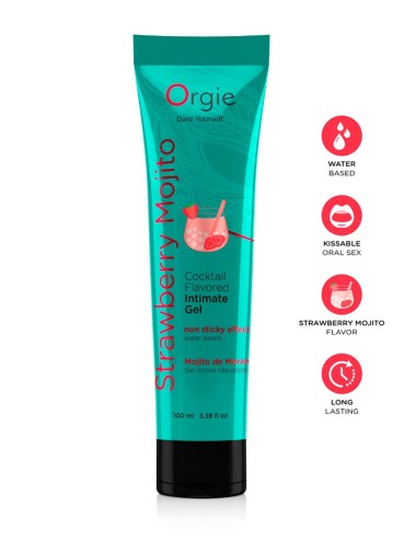 Gel intime Lube Tube Cocktail Fraise Mojito 100ml