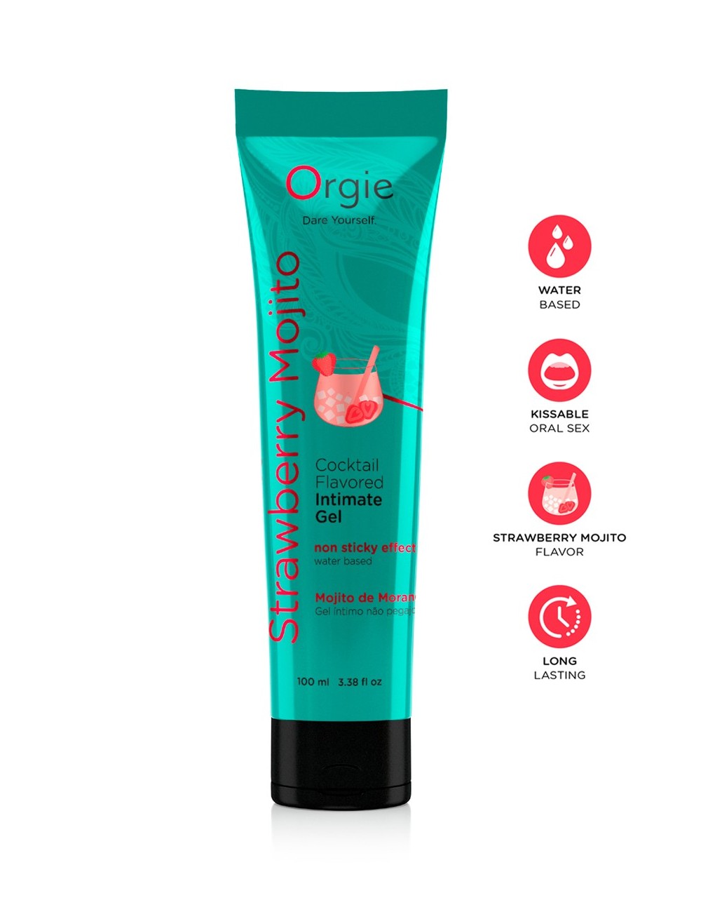 Gel intime Lube Tube Cocktail Fraise Mojito 100ml