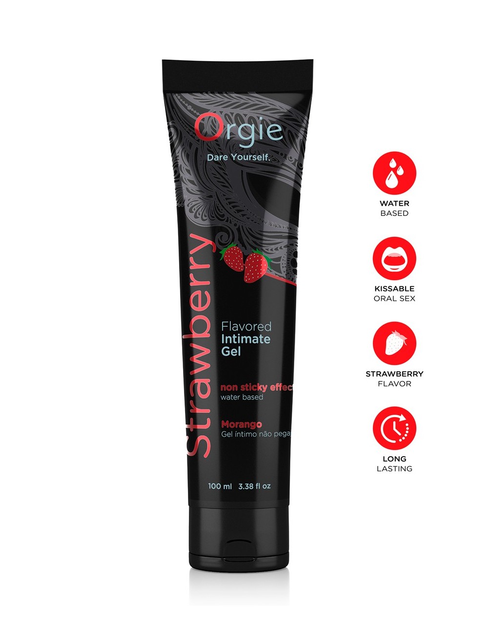 Lubrifiant eau Lube Tube fraise 100ml