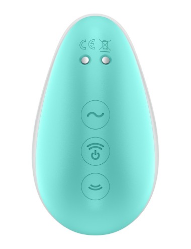 Stimulateur Pixie Dust air pulsé et vibrations - rose et menthe