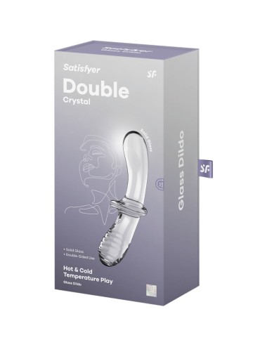 SATISFYER - GODE DOUBLE CRISTAL TRANSPARENT