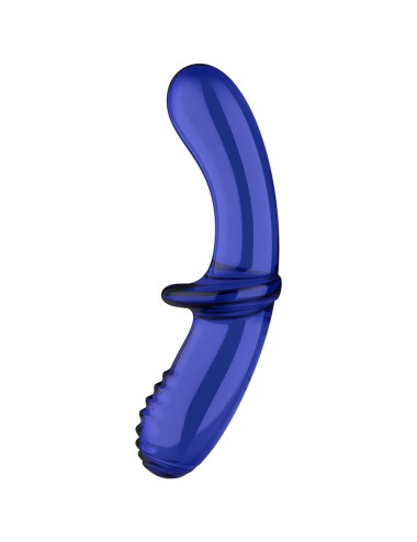 SATISFYER - GODE DOUBLE CRISTAL BLEU