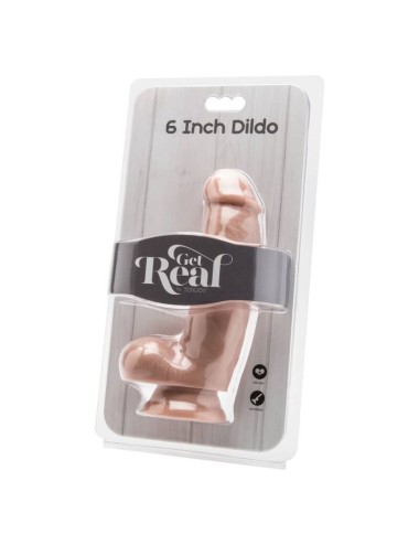 GET REAL - GODE 12 CM AVEC BILLES EN PEAU