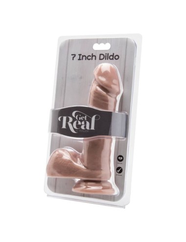 GET REAL - GODE 18 CM AVEC BILLES EN PEAU