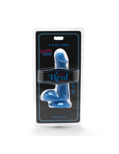 GET REAL - GODE HAPPY DICKS 12 CM BALLES BLEU