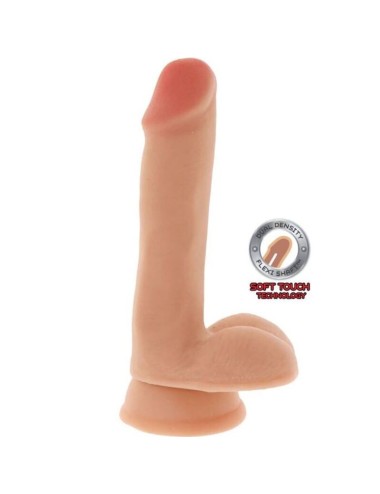 GET REAL - GODE DOUBLE DENSITÉ 17 CM BALLES PEAU