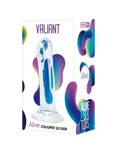 ALIVE - VALIANT PÉNIS RÉALISTE TRANSPARENT 16 CM