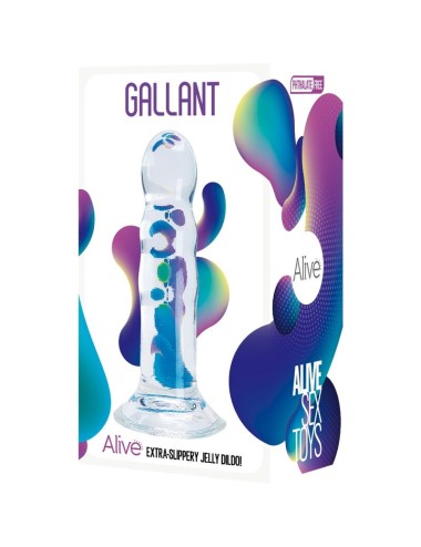 ALIVE - GALLANT PÉNIS RÉALISTE TRANSPARENT 14 CM