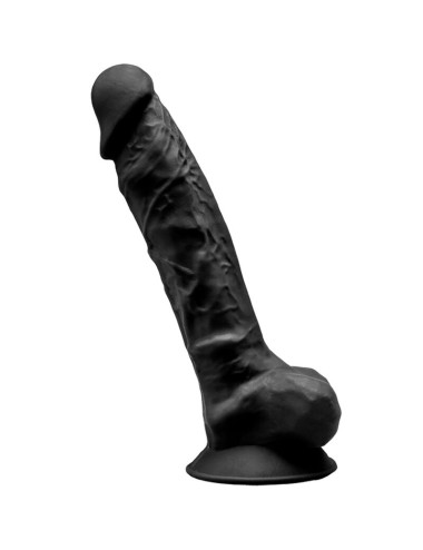 SILEXD - MODÈLE 1 PÉNIS RÉALISTE PREMIUM SILEXPAN SILICONE NOIR 23 CM