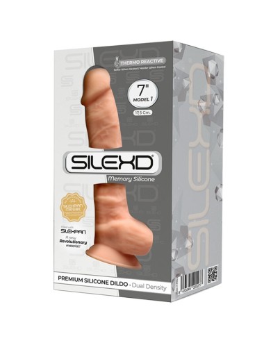 SILEXD - MODÈLE 1 PÉNIS RÉALISTE PREMIUM SILEXPAN SILICONE 17.5 CM