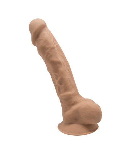 SILEXD - MODÈLE 1 PÉNIS RÉALISTE PREMIUM SILEXPAN SILICONE CARAMEL 17.5 CM