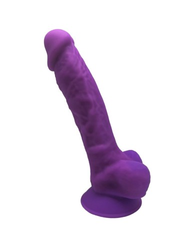 SILEXD - MODÈLE 1 PÉNIS RÉALISTE PREMIUM SILEXPAN SILICONE VIOLET 17.5 CM