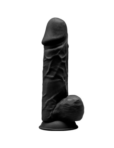 SILEXD - MODÈLE 1 PÉNIS RÉALISTE PREMIUM SILEXPAN SILICONE NOIR 21.5 CM