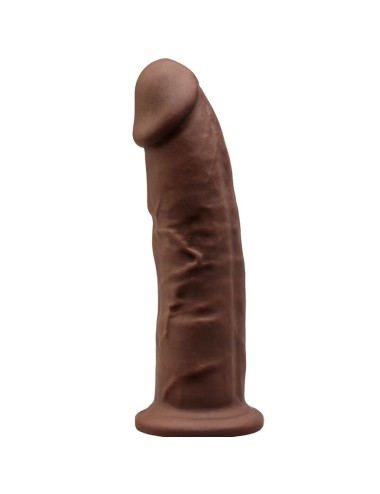 SILEXD - MODÈLE 2 PÉNIS RÉALISTE PREMIUM SILEXPAN SILICONE MARRON 23 CM