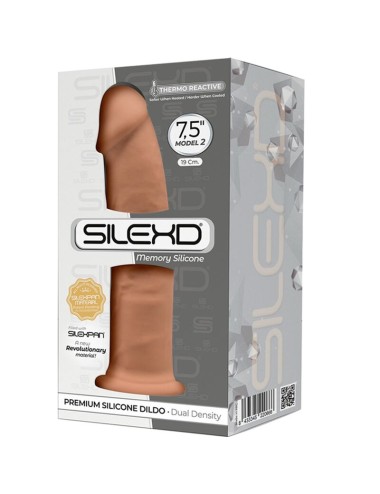 SILEXD - MODÈLE 2 PÉNIS RÉALISTE PREMIUM SILEXPAN SILICONE CARAMEL 19 CM