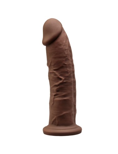 SILEXD - MODÈLE 2 PÉNIS RÉALISTE PREMIUM SILEXPAN SILICONE MARRON 19 CM