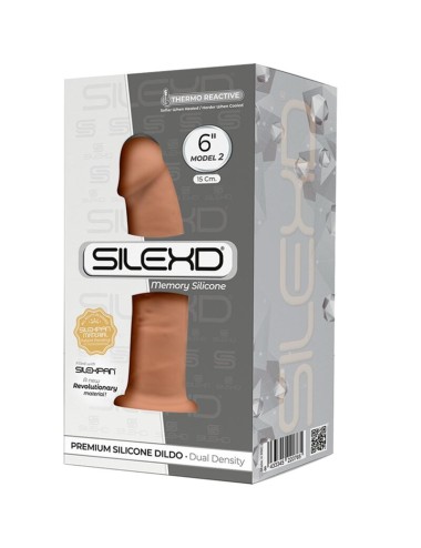 SILEXD - MODÈLE 2 PÉNIS RÉALISTE PREMIUM SILEXPAN SILICONE CARAMEL 15 CM