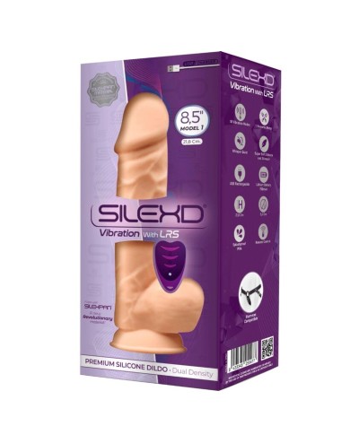 SILEXD - MODÈLE 1 VIBRATEUR PÉNIS RÉALISTE SILICONE PREMIUM SILEXPAN TÉLÉCOMMANDE 21.8 CM