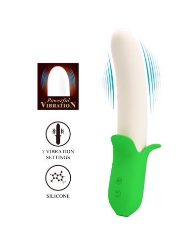 PRETTY LOVE - BANANA KNIGHT SUPER PUISSANCE 7 VIBRATIONS EN SILICONE