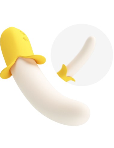PRETTY LOVE - BANANA GEEK SUPER POWER 7 VIBRATIONS UP&DOWN SILICONE NOIR