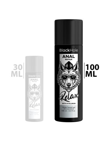 BLACK HOLE - RÉPARATION ANAL À BASE D''EAU RELAX AVEC HYALURON 100 ML