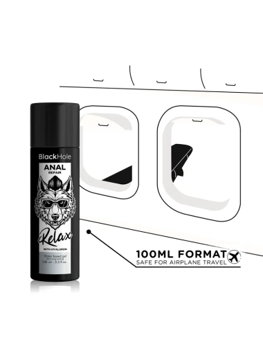 BLACK HOLE - RÉPARATION ANAL À BASE D''EAU RELAX AVEC HYALURON 100 ML