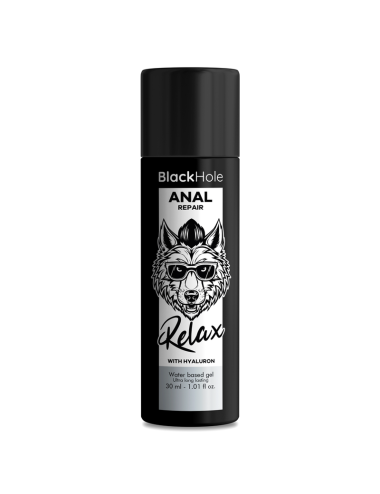 BLACK HOLE - RÉPARATION ANAL À BASE D''EAU RELAX AVEC HYALURON 30 ML