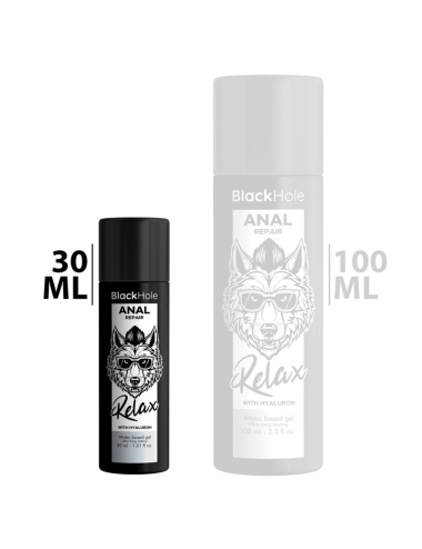 BLACK HOLE - RÉPARATION ANAL À BASE D''EAU RELAX AVEC HYALURON 30 ML