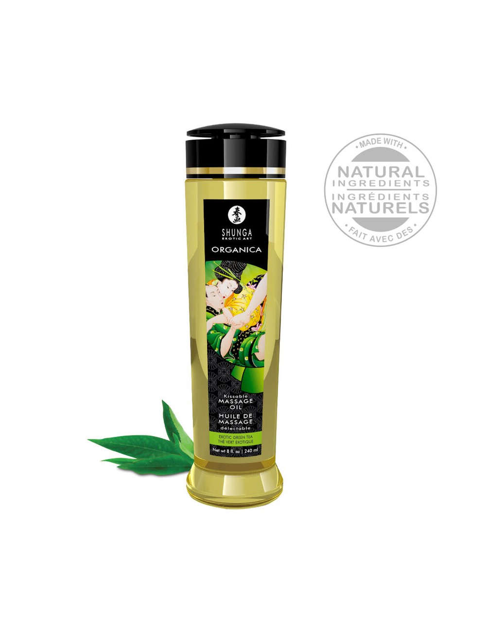 SHUNGA - HUILE DE MASSAGE BIO THÉ VERT 240 ML SHUNGA - HUILE DE MASSAGE BIO THÉ VERT 240 ML