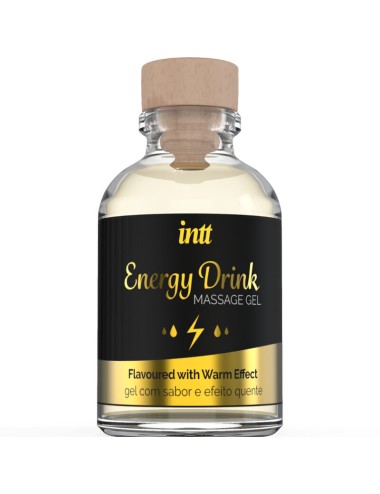 INTT MASSAGE & ORAL SEX - GEL DE MASSAGE A L''ENERGIE AROMATISEE CA BOISSON ET EFFET CHAUFFANT