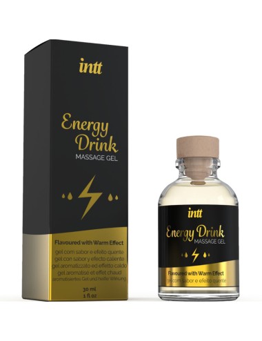 INTT MASSAGE & ORAL SEX - GEL DE MASSAGE A L''ENERGIE AROMATISEE CA BOISSON ET EFFET CHAUFFANT