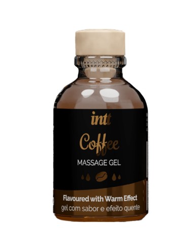 INTT MASSAGE & ORAL SEX - GEL DE MASSAGE SAVEUR CAFÉ EFFET CHAUD