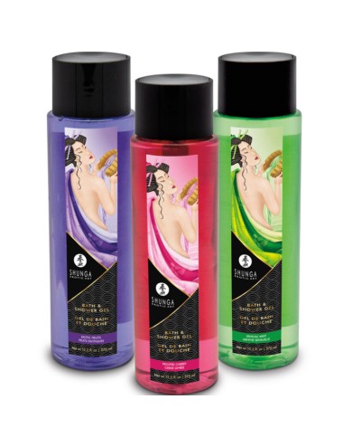 SHUNGA - GEL BAIN & DOUCHE MENTHE SENSUELLE 370 ML