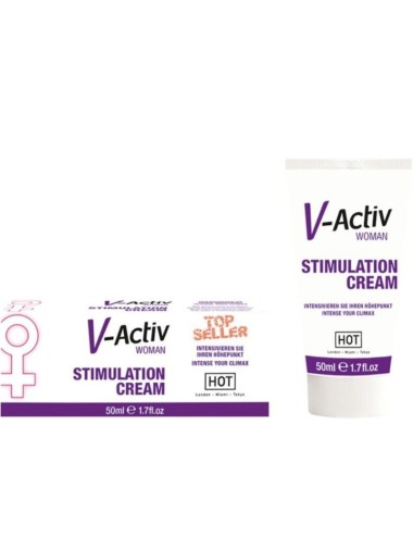 HOT - CRÈME DE STIMULATION V-ACTIV FEMME 50ML