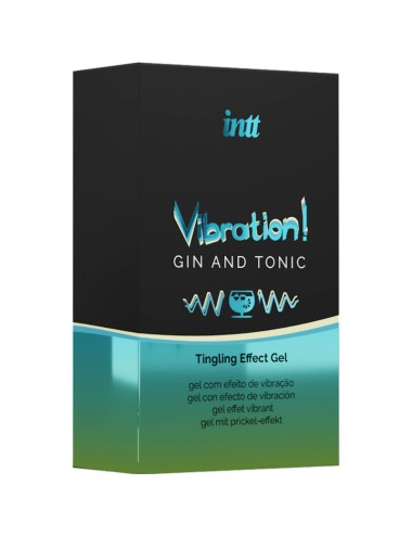 INTT - GEL VIBRATEUR LIQUIDE PUISSANT STIMULANT INTIME GIN & TONIC 15ML