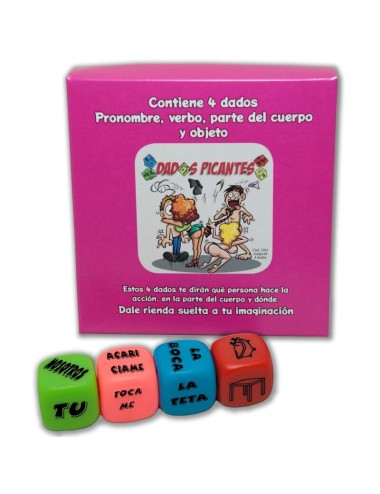 DIABLO PICANTE - JEU DE 4 DÉS DE PRONOM