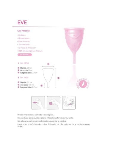 FEMINTIMATE - COUPE MENSTRUELLE EN SILICONE EVE TAILLE S