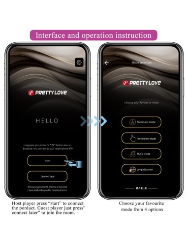 PRETTY LOVE - BILLY VIBRATION VIOLET - APPLICATION GRATUITE