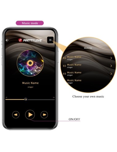 PRETTY LOVE - BILLY VIBRATION VIOLET - APPLICATION GRATUITE