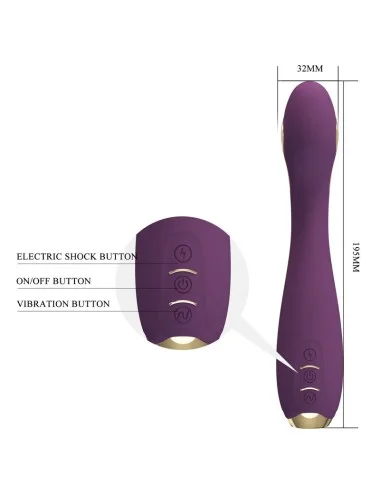 PRETTY LOVE - VIBRATEUR ELECTROSHOCK HECTOR PAR APP CONTROL VIOLET