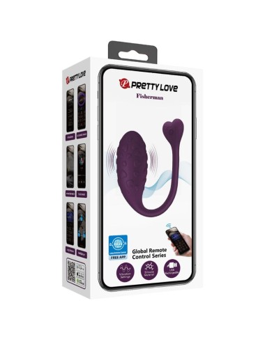 PRETTY LOVE - OEUF VIBRANT FISHER CONTRÔLÉ PAR APPLICATION LILA