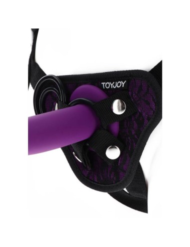 GET REAL - HARNAIS EN DENTELLE  STRAP-ON VIOLET