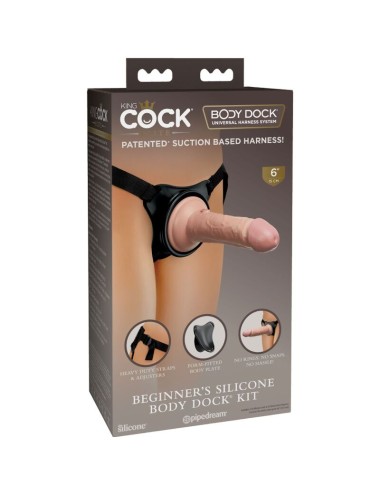 KING COCK - ELITE HARNAIS RÉGLABLE AVEC GODE 15.2 CM POUR DÉBUTANTS